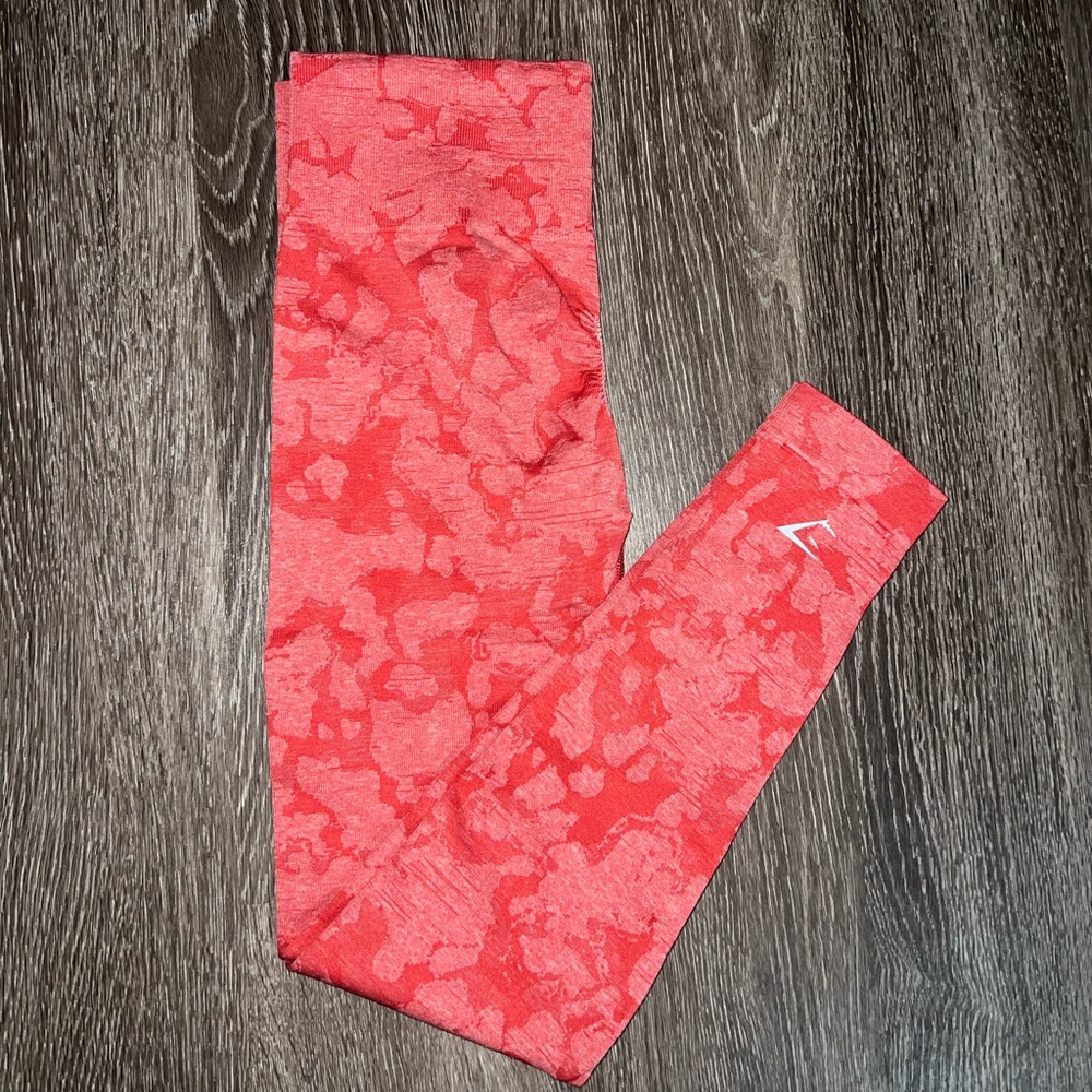 Gymshark Camo Seamless Leggings with Butt Scrunch